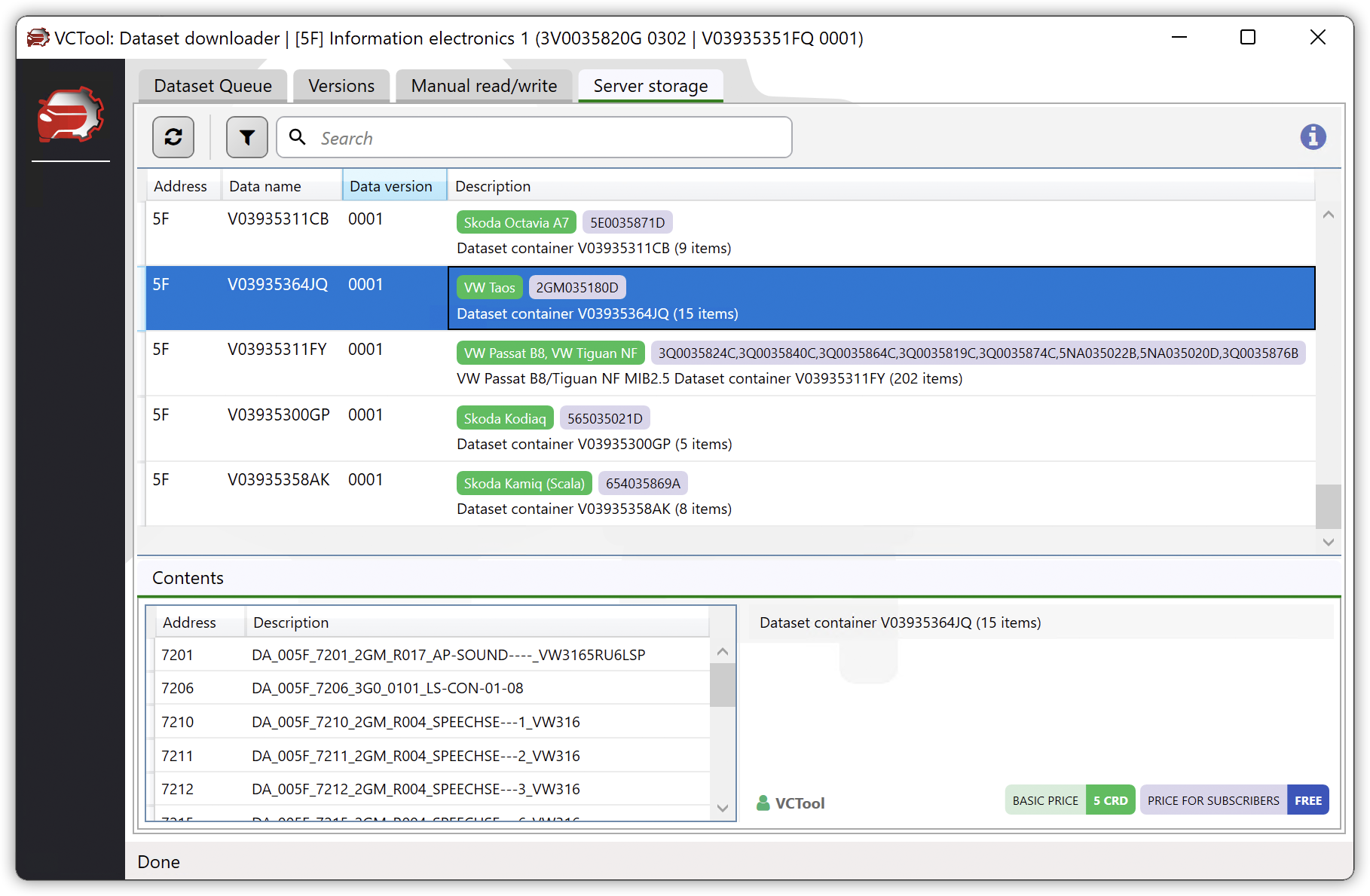 Modules VCTool Modules VCTool