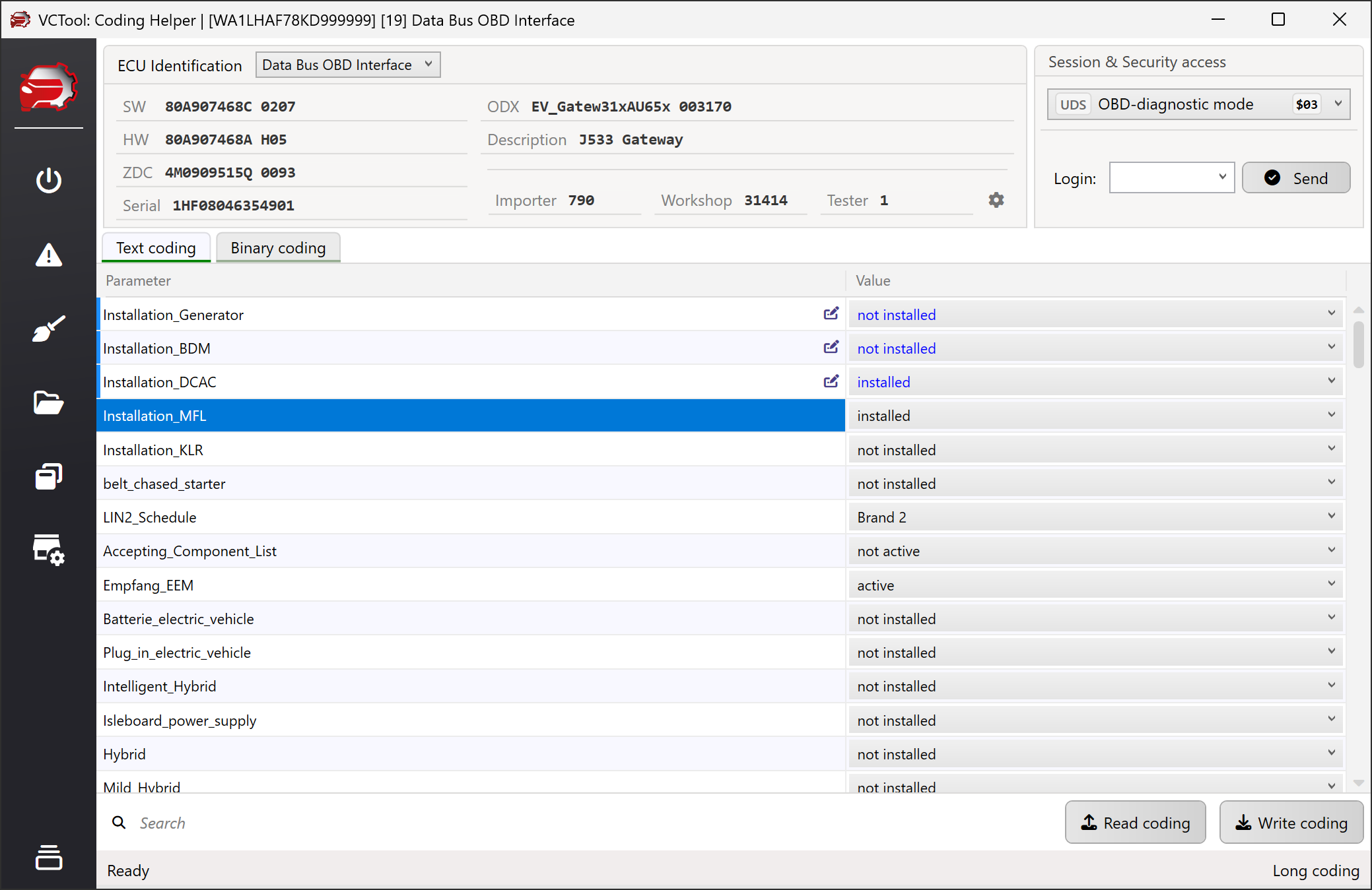VCTool Coding
